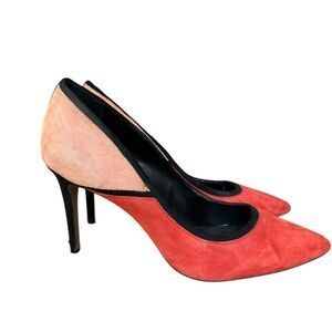 Aldo color block suede/leather heels size 8 3.5” heel
